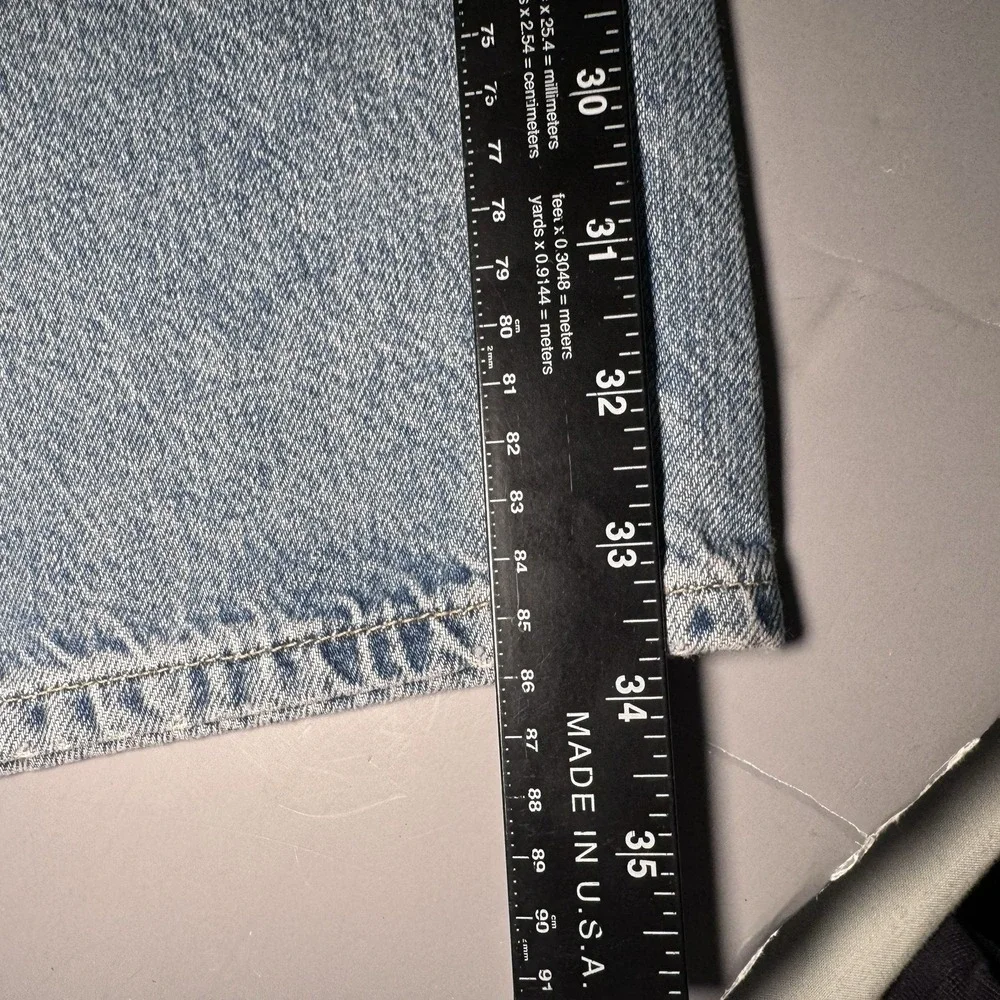 Samsoe Samsoe Jeans Mens 32 34 (33x34) Eddie Button Fly Blue Moon New - Picture 11 of 13